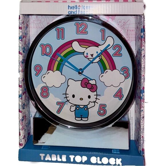Hello Kitty & Friends Cinnamoroll Metallic Blue Table Top Analog Clock by Sanrio - Picture 8 of 8